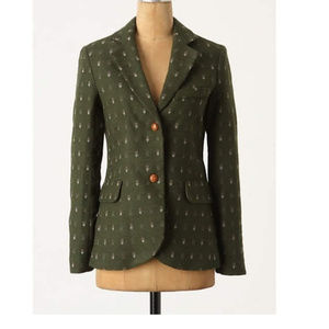 Madchen from Anthropologie green wool Blazer